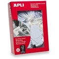 APLI 387 STRUNG TICKETS 13 X 20MM WHITE BUNDLE 100