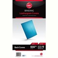 GBC IBICO BINDING COVER LEATHERGRAIN 300GSM A4 BLUE PACK 100