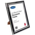 CARVEN DOCUMENT FRAME A4 BLACKSILVER