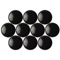 QUARTET MAGNETIC BUTTONS 20MM BLACK PACK 10