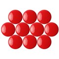 QUARTET MAGNETIC BUTTONS 20MM RED PACK 10