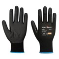 PORTWEST NPR15 NITRILE FOAM TOUCHSCREEN GLOVE LARGE BLACK PACK 12