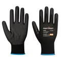 PORTWEST NPR15 NITRILE FOAM TOUCHSCREEN GLOVE MEDIUM BLACK PACK 12
