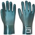 PORTWEST A827 DOUBLE DIPPED PVC SHORT GAUNTLET GREEN XL