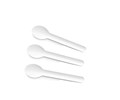 PAPER SPOON 16CM WHITE COMPOSTABLE PK 50 CTN 1000