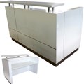 HUGO RECEPTION COUNTER 1800 X 950 X 1150MM WHITE