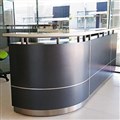 EXECUTIVE RECEPTION COUNTER 2750 X 950 X 1150MM METALLIC GREY