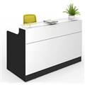 CLASSIC RECEPTION COUNTER 1800 X 850 X 1150MM WHITEBLACK