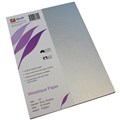 QUILL METALLIQUE PAPER 120GSM A4 SILVER SHADOW PACK 25