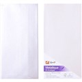 QUILL DL METALLIQUE ENVELOPES PLAINFACE STRIP SEAL 80GSM 110 X 220MM PEARL PACK 10