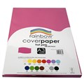 RAINBOW COVER PAPER 125GSM A3 HOT PINK PACK 100