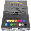 RAINBOW COVER PAPER 125GSM A3 BLACK PACK 500