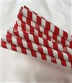 STRAW PAPER JUMBO REDWHITE STRIPE BIO PK 100 CTN 2500