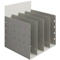 RAPID SCREEN DOCUMENT DIVIDER 4 SPACE PRECIOUS SILVER
