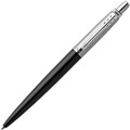 PARKER JOTTER BALLPOINT PEN MEDIUM BLUE INK BOND STREET BLACK CHROME TRIM