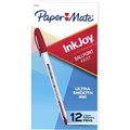 PAPERMATE INKJOY 100ST BALLPOINT PENS MEDIUM RED BOX 12