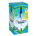 PAPERMATE KILOMETRICO BALLPOINT PENS MEDIUM BLACK BOX 50