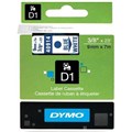 DYMO 40914 D1 LABELLING TAPE 9MM X 7M BLUE ON WHITE