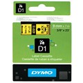 DYMO 40918 D1 LABELLING TAPE 9MM X 7M BLACK ON YELLOW