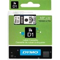 DYMO 45010 D1 LABELLING TAPE 12MM X 7M BLACK ON CLEAR