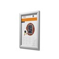 DEFLECTO ALUMINIUM SNAP FRAME FOR WALL DISPLAY A3 SILVER