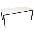 RAPIDLINE STEEL FRAME TABLE 1200 X 600MM NATURAL WHITE