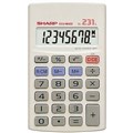 SHARP EL231L BASIC FUNCTION 8 DIGIT CALCULATOR WHITE