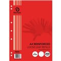 OLYMPIC R720 REINFORCED LOOSE LEAF REFILL 7MM FEINT RULED 55GSM A4 PACK 200