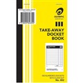 OLYMPIC 402 TAKE AWAY DOCKET BOOK 100 PAGE 93 X 1850MM