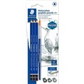 STAEDTLER 100A MARS LUMOGRAPH AQUARELL PENCIL AND BRUSH PACK 3