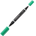 STAEDTLER LUMOCOLOR DUO PERMANENT MARKER GREEN