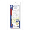 STAEDTLER 430 STICK BALLPOINT PEN MEDIUM RED BOX 10