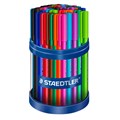 STAEDTLER 432 TRIANGULAR BALLPOINT STICK PEN MEDIUM ASSORTED CUP 50
