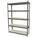 ACERACK STALLION SHELVING UNIT 5 SHELVES 1800 X 1200 X 400MM DARK GREY