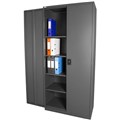 STEELCO STATIONERY CABINET 3 SHELVES 1830 X 914 X 463MM GRAPHITE RIPPLE
