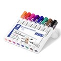 STAEDTLER 351 LUMOCOLOR WHITEBOARD MARKER BULLET ASSORTED WALLET 8