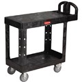 RUBBERMAID HEAVY DUTY UTILITY CART FLAT SHELF BLACK