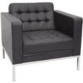 RAPIDLINE VENUS SOFA SINGLE SEATER PU BLACK