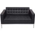 RAPIDLINE VENUS SOFA TWO SEATER PU BLACK