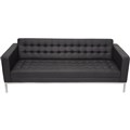 RAPIDLINE VENUS SOFA THREE SEATER PU BLACK