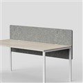 SANA SERENITY ALTITUDE DUAL DESK SCREEN 12MM THICK 1800 X 600MM MOONLIGHT