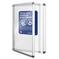 VISIONCHART NOTICECASE NEO HINGED DOOR A0 1200 X 900MM WHITREBOARD MAGNETIC SURFACE