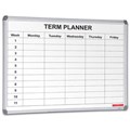 VISIONCHART MAGNETIC WHITEBOARD SCHOOL PLANNER 1 TERM 1200 X 900MM