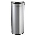 COMPASS GARBAGE BIN ROUND 28 LITRE SILVER