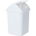 COMPASS RECTANGULAR PLASTIC SWING BIN 20 LITRE WHITE