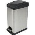 COMPASS PEDAL BIN RECTANGULAR STAINLESS STEEL 15 LITRE