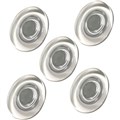 VISIONCHART GLASSBOARD SUPER STRONG MAGNETIC BUTTONS 30MM CLEAR PACK 5