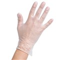 ZIONS VINYL POWDER FREE DISPOSABLE GLOVES EXTRA LARGE CLEAR PACK 100