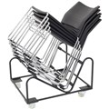 RAPIDLINE STACKING CHAIR TROLLEY BLACK