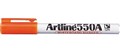 ARTLINE 550A WHITEBOARD MARKER BULLET 12MM ORANGE